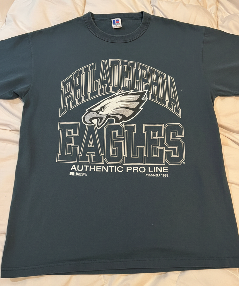 Philadelphia Eagles 1995 Russell Athletic Pro Line Shirt graphic t-shirt — Mac's Retro Hub