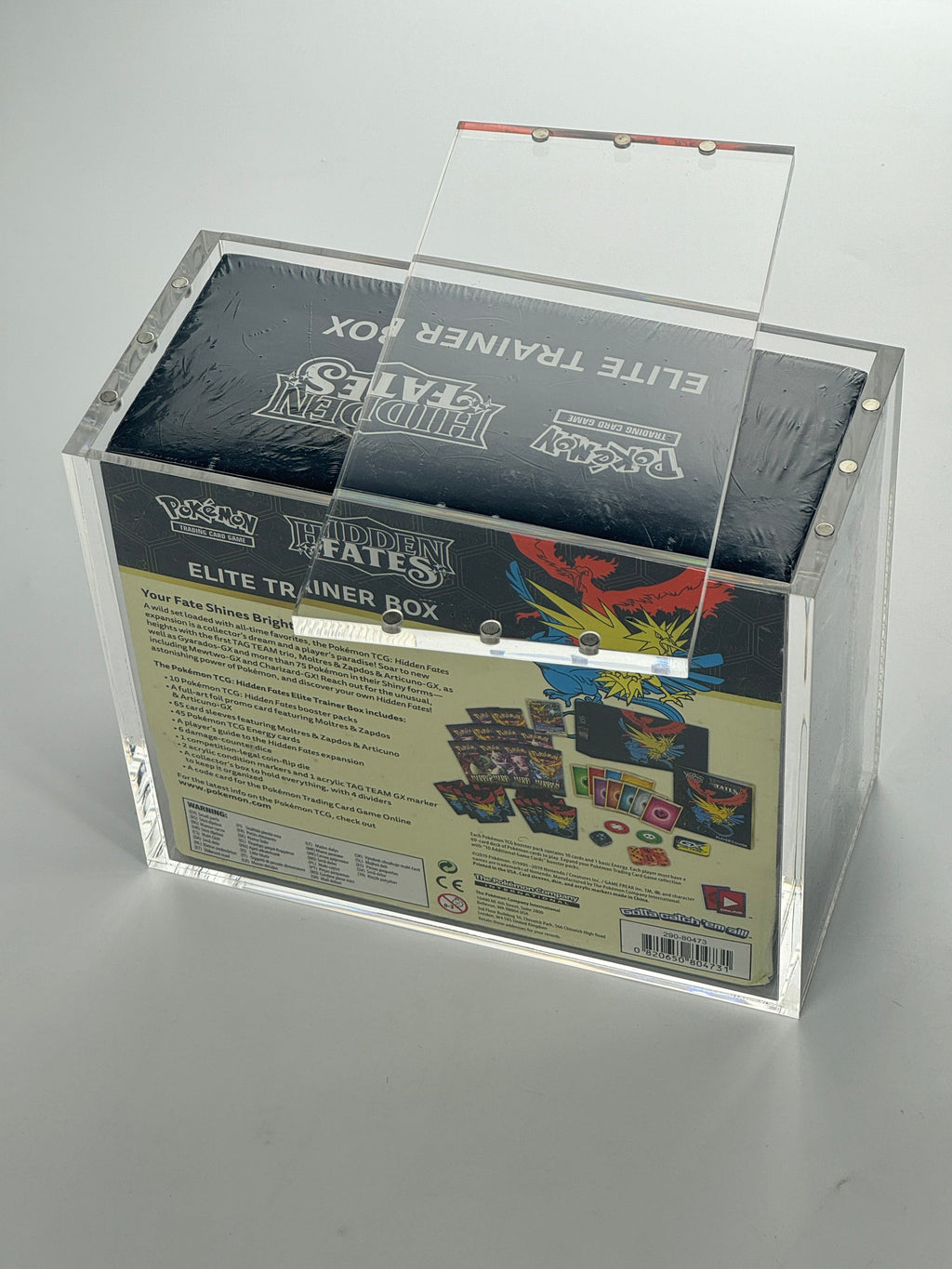 Premium Pokémon Elite Trainer Box Protective Display Acrylic Case Version 2