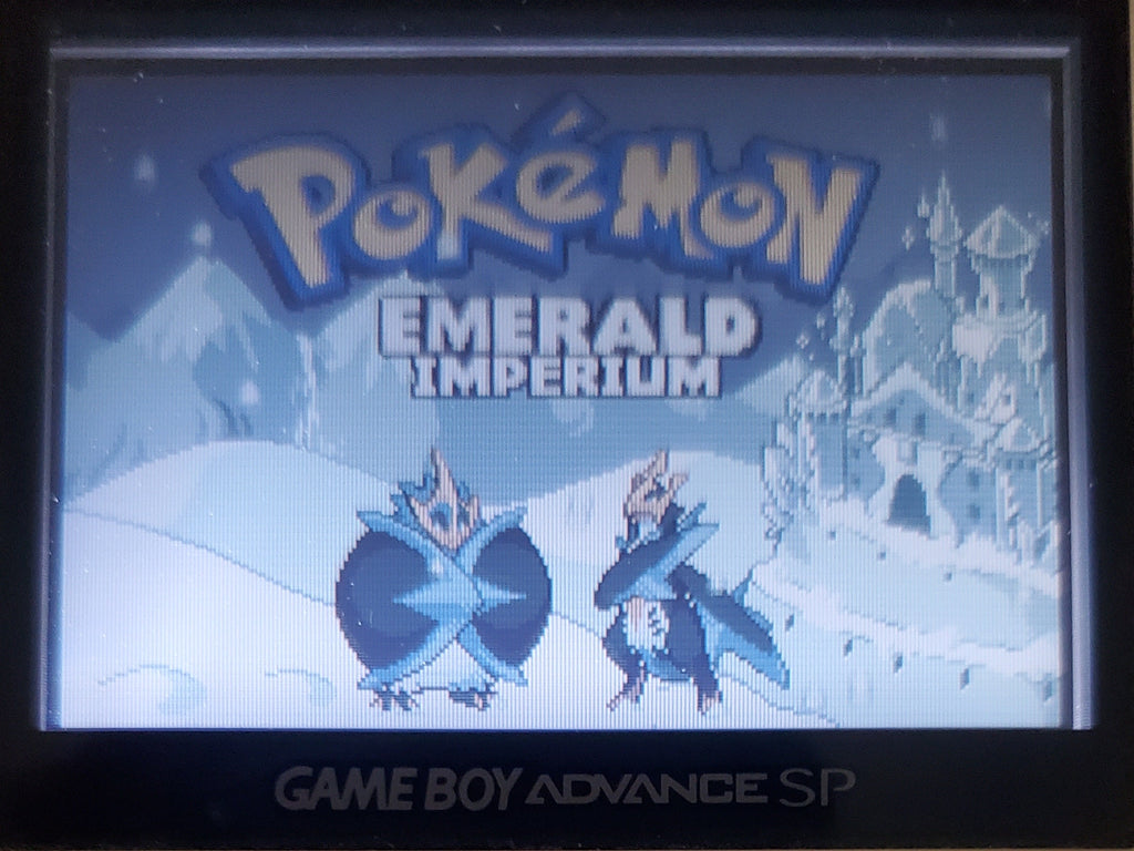 Pokemon Emerald Imperium GBA ROM Hack Video Game Boy Advance retro video game — Mac's Retro Hub