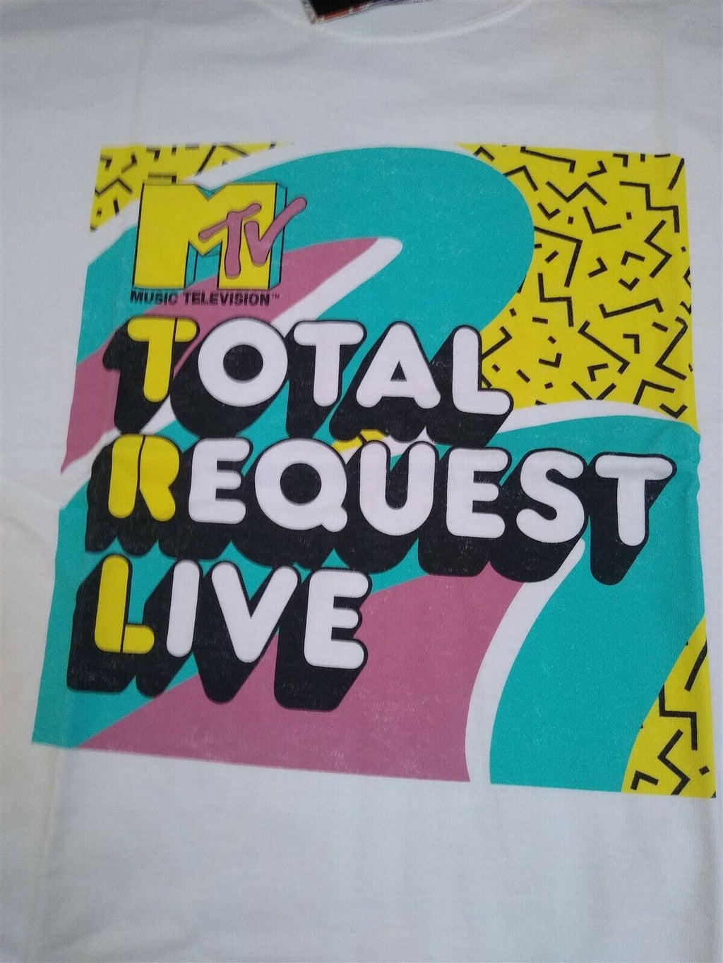 MTV MUSIC TELEVISION - 2021 Total Request Live White Retro T-shirt ~S M L XL XXL graphic t-shirt — Mac's Retro Hub