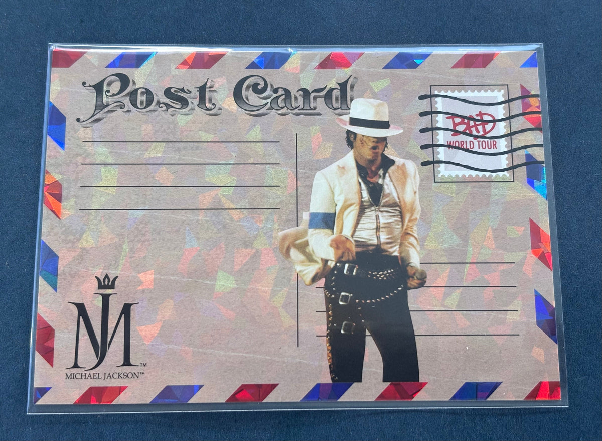 Michael Jackson Bad World Tour Keepsake Shattered Glass Parallel Card #171 - Numbered 62/87