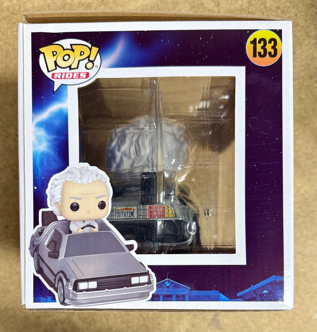 Funko Pop! Rides Doc Brown With Deloreon Time Machine #133 Back To The Future snack — Mac's Retro Hub - photo 4