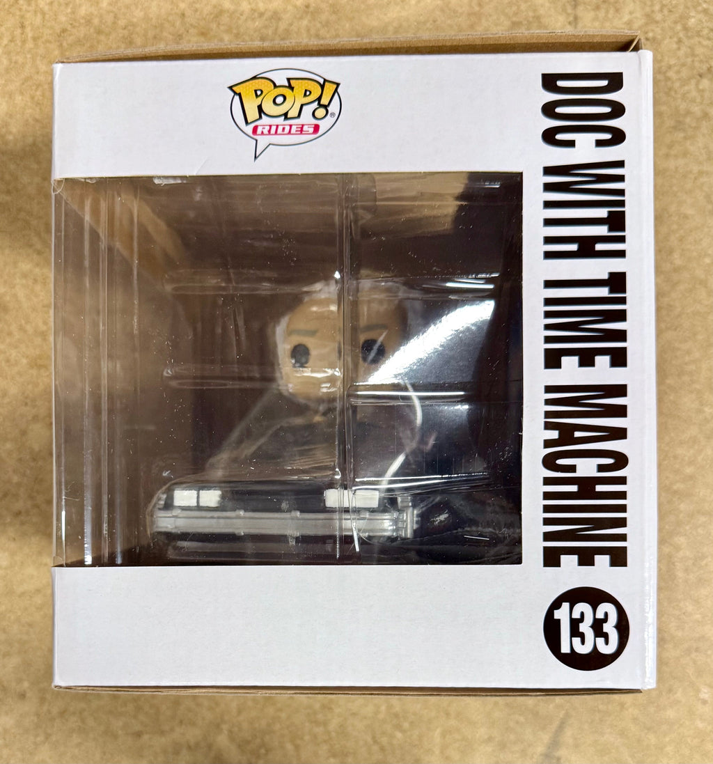 Funko Pop! Rides Doc Brown With Deloreon Time Machine #133 Back To The Future snack — Mac's Retro Hub - photo 2