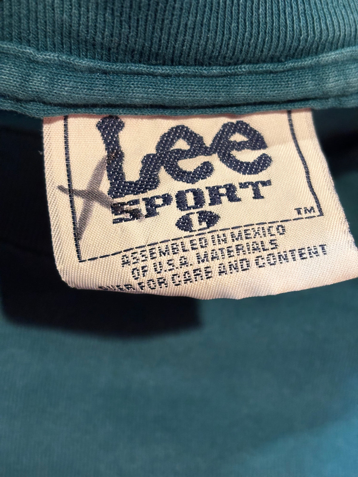 Vintage 1998 Philadelphia Eagles Lee Sport Nutmeg Mills Green Graphic T-Shirt Size L