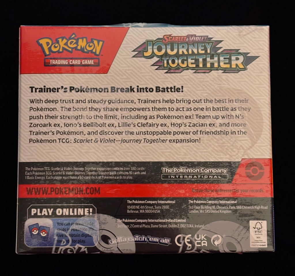 Pokémon TCG: Scarlet & Violet — Journey Together Booster Box (36 Packs) trading cards — Mac's Retro Hub