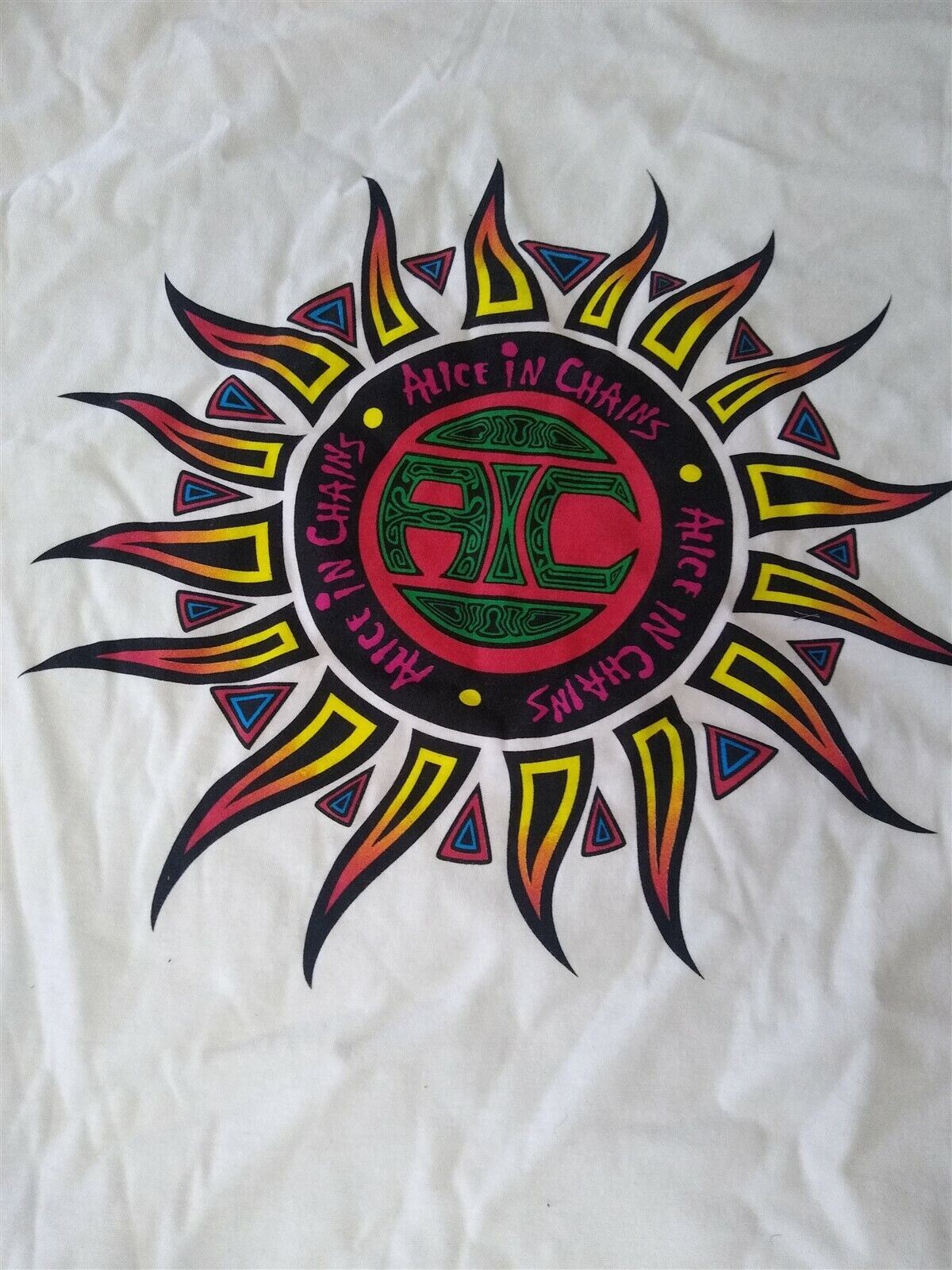 ALICE IN CHAINS - AIC Sun Men's T-shirt ~Never Worn~ L 2XL graphic t-shirt — Mac's Retro Hub