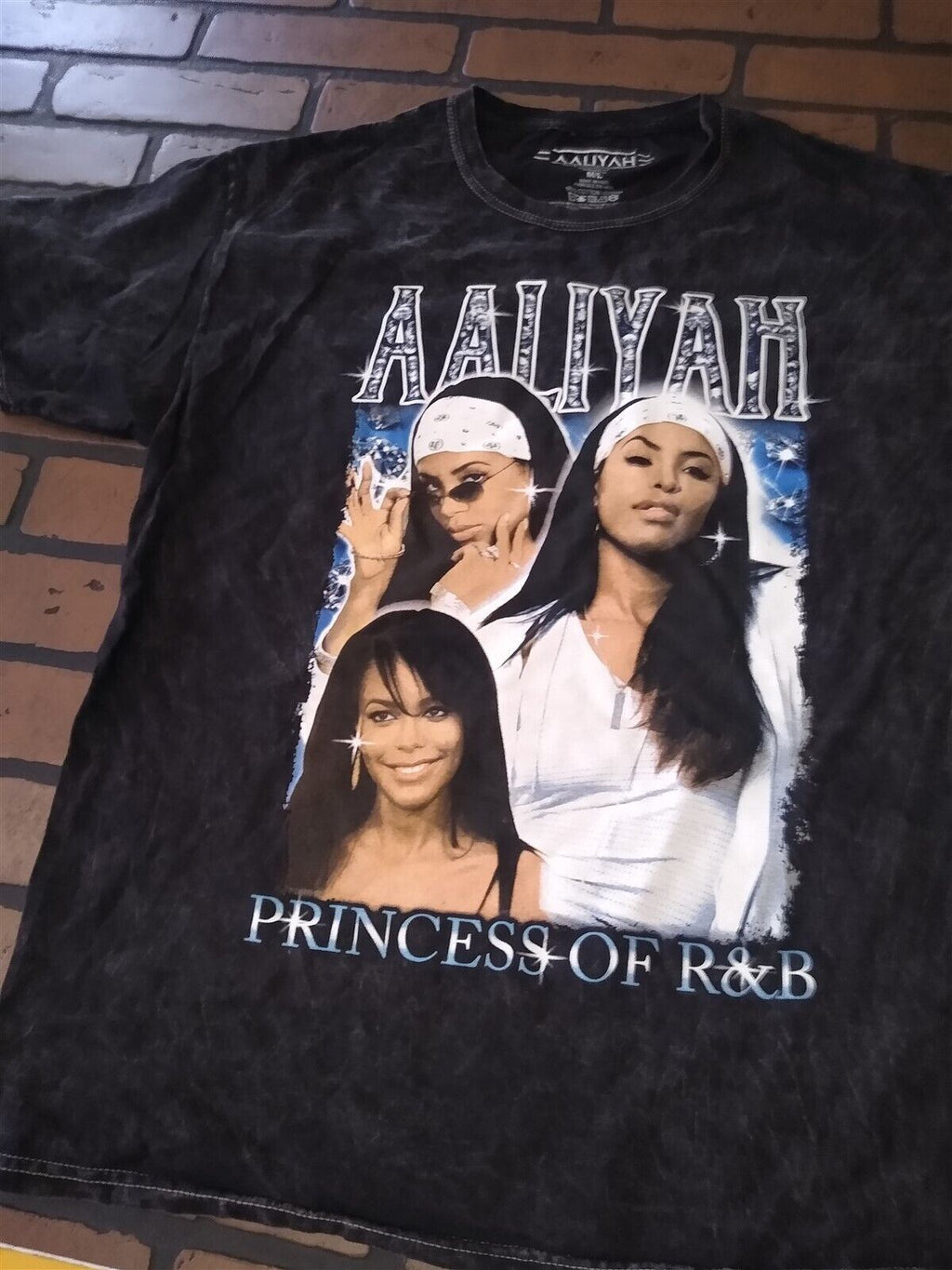 AALIYAH - Princess of R&B Tie Dye T-shirt ~Never Worn~ M/L graphic t-shirt — Mac's Retro Hub