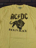 AC/DC - 2022 Back in Black Cougar Men's T-shirt ~Licensed / Never Worn~ S L XL graphic t-shirt — Mac's Retro Hub