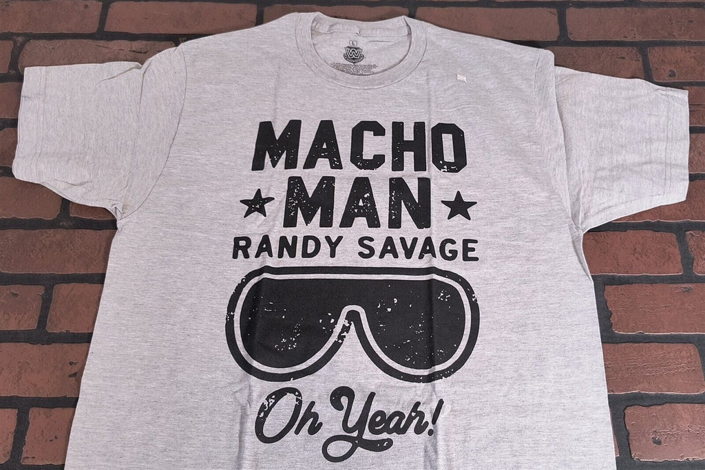 MACHO MAN Randy Savage - 2021 Sunglasses/Oh Yeah! - T-shirt ~Never Worn~ L 3XL graphic t-shirt — Mac's Retro Hub