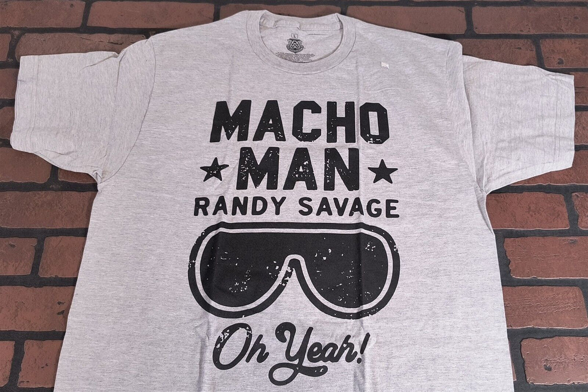 MACHO MAN Randy Savage - 2021 Sunglasses/Oh Yeah! - T-shirt ~Never Worn~ L 3XL graphic t-shirt — Mac's Retro Hub