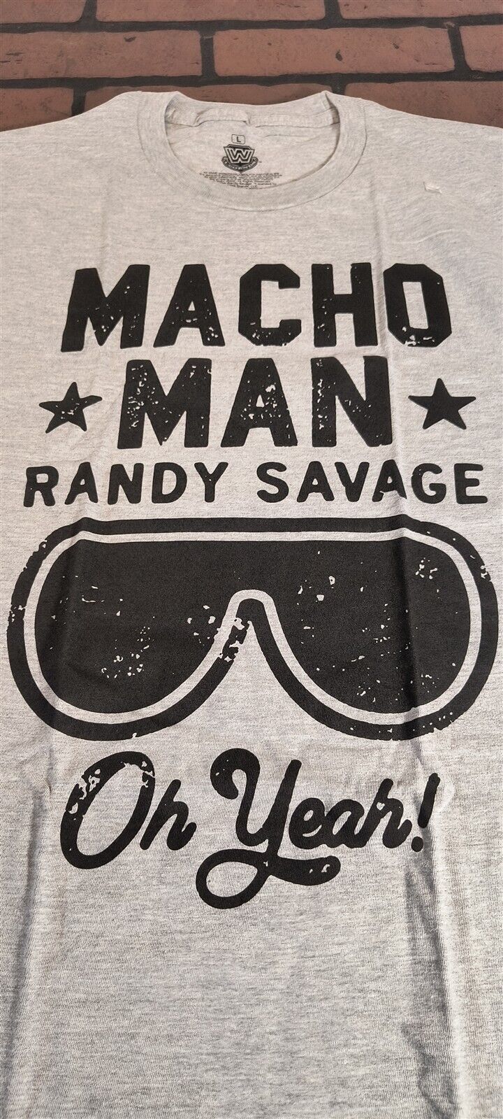 MACHO MAN Randy Savage - 2021 Sunglasses/Oh Yeah! - T-shirt ~Never Worn~ L 3XL graphic t-shirt — Mac's Retro Hub