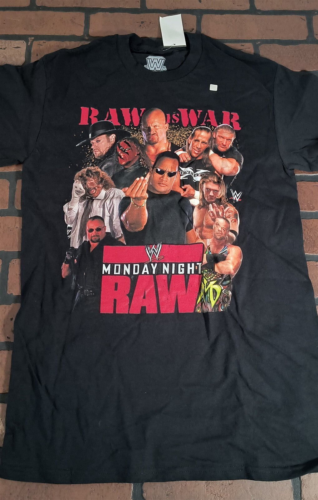 WWE MONDAY NIGHT RAW - Raw is War T-shirt ~Never Worn~ S graphic t-shirt — Mac's Retro Hub