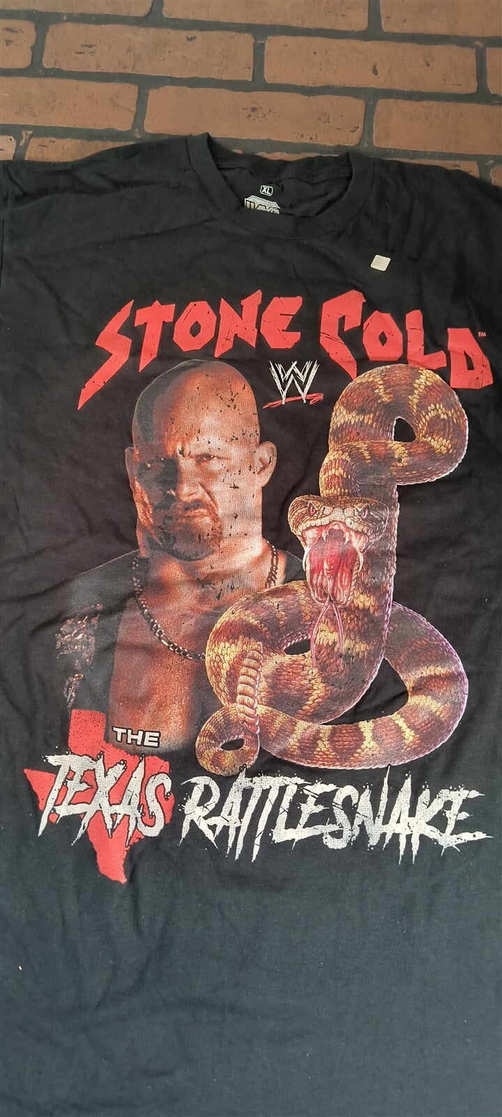 STONE COLD STEVE AUSTIN - Texas Rattlesnake T-shirt ~Never Worn~ S M XL 3XL graphic t-shirt — Mac's Retro Hub