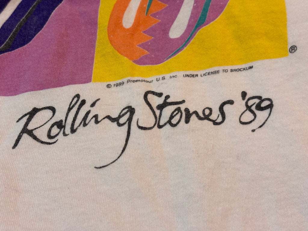 Vintage 1989 Rolling Stones “9 Tongues” North American Tour T-Shirt – XL