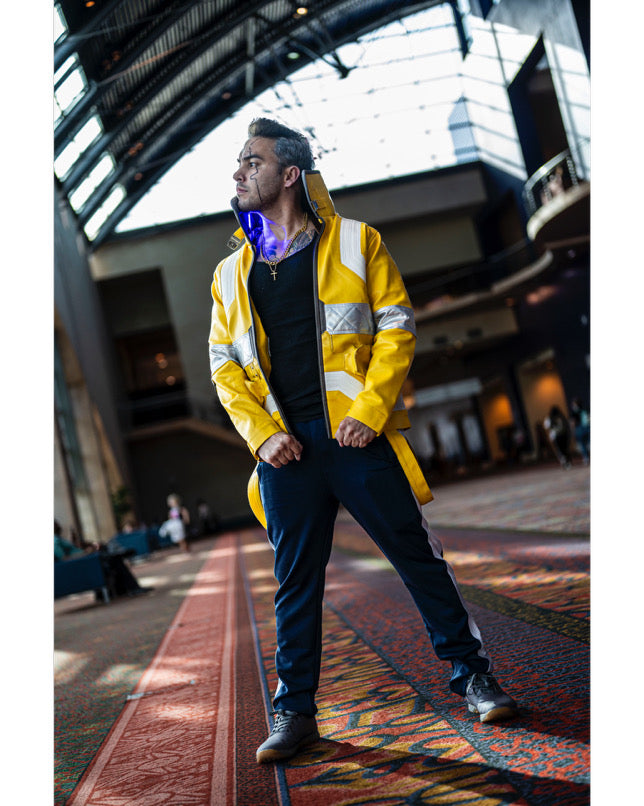 David Martinez Cyberpunk 2077 Jacket – LED & Vegan Leather — Mac's Retro Hub - photo 3