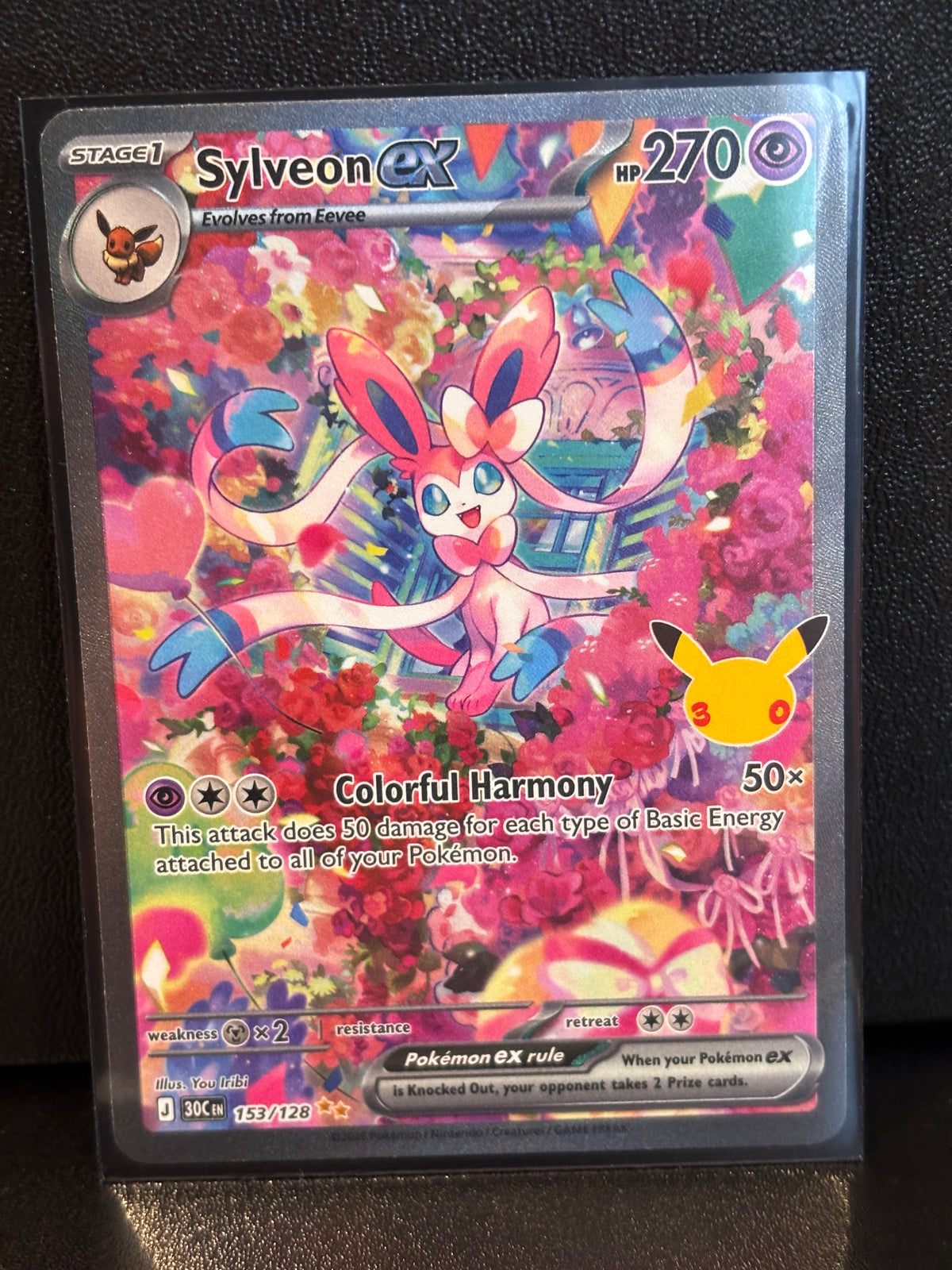 Sylveon ex 153/128 Pokémon TCG Card trading cards — Mac's Retro Hub