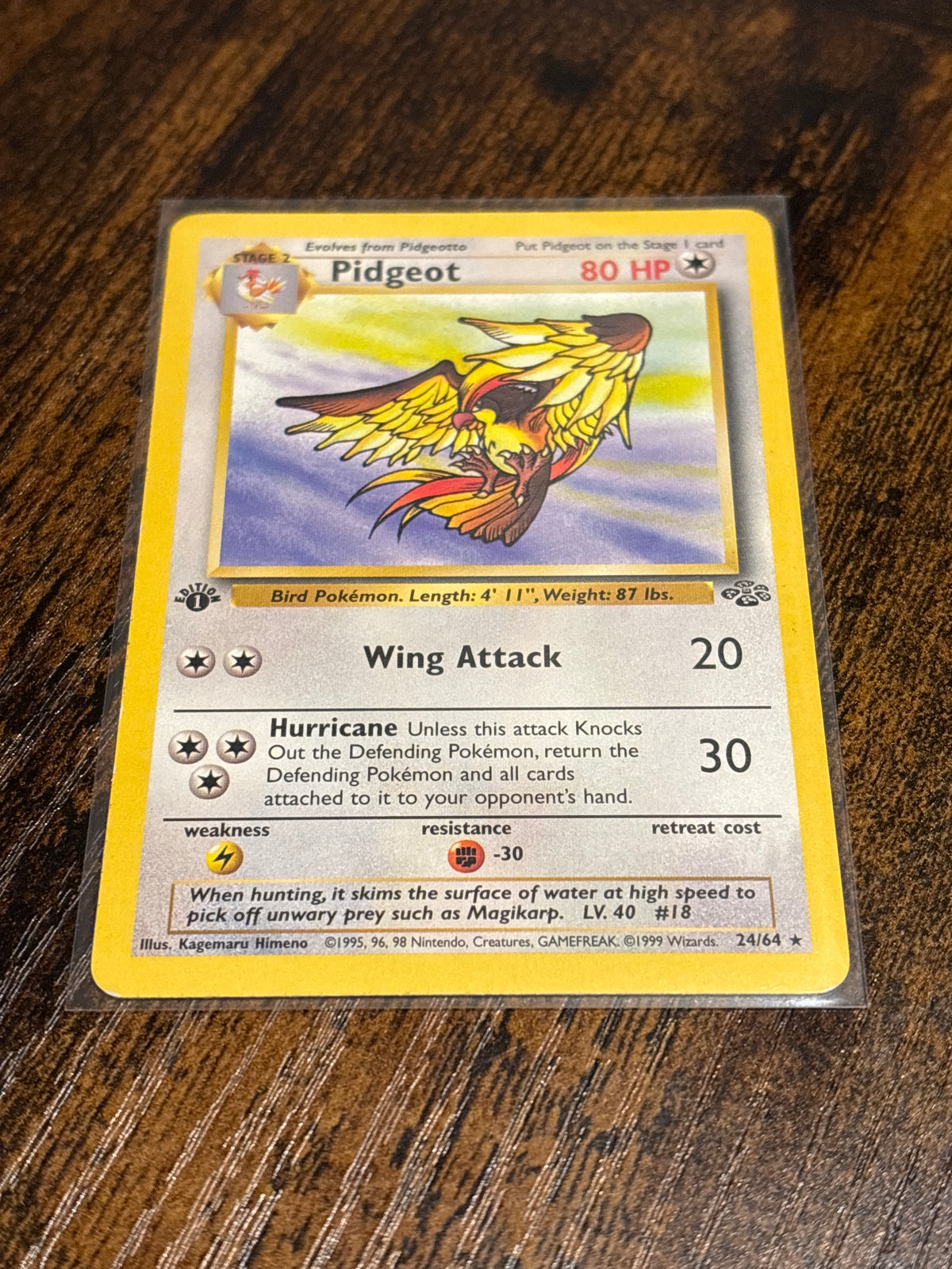 Pokémon TCG - Pidgeot 24/64 (First Edition)