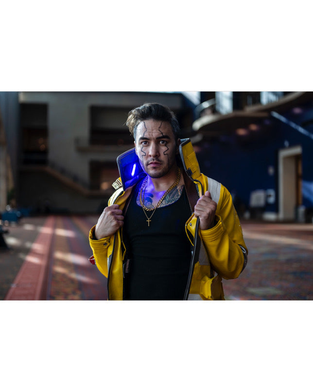David Martinez Cyberpunk 2077 Jacket – LED & Vegan Leather — Mac's Retro Hub