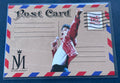 Michael Jackson Bad World Tour Keepsake postcard card front - red sequined jacket