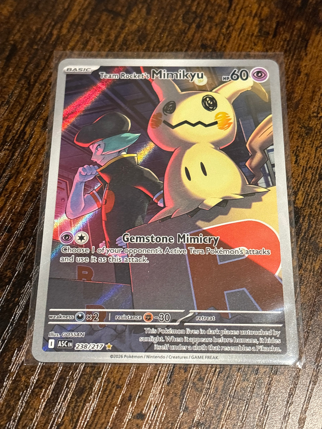 Pokémon TCG - Team Rocket’s Mimikyu 238/217