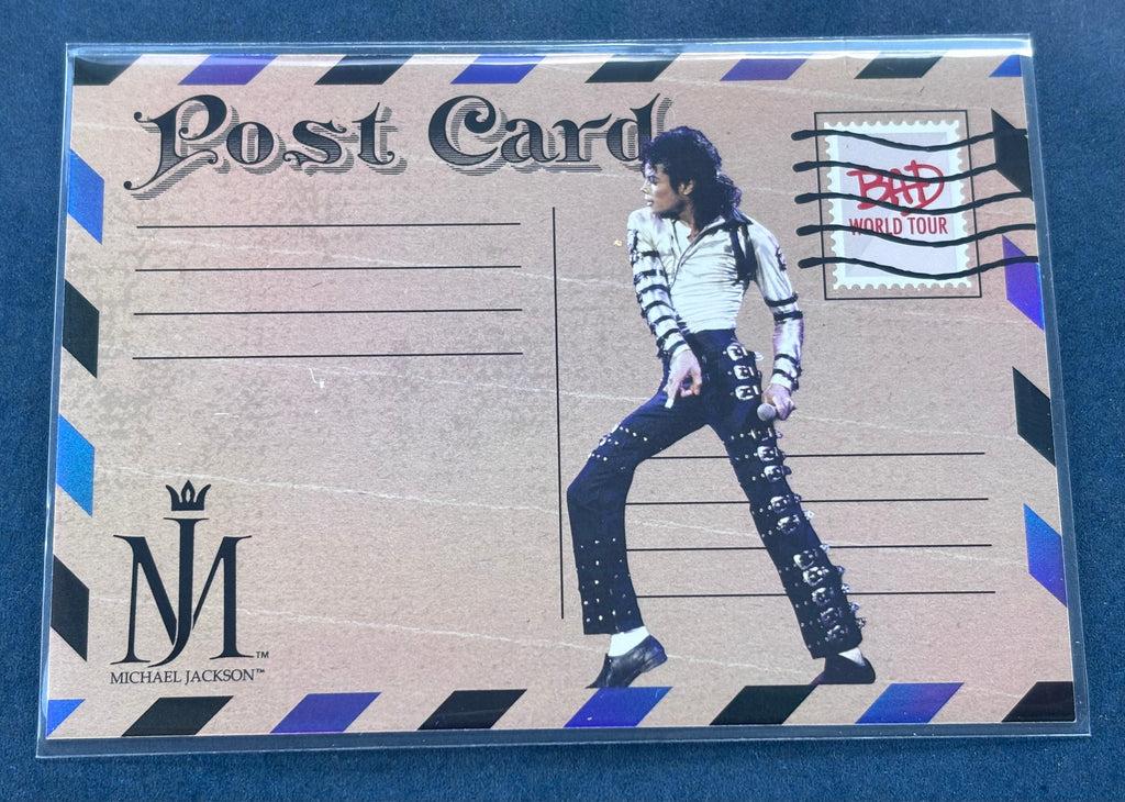 Michael Jackson Bad World Tour Keepsake Holo Card #174 - White Studded Jacket Dance Pose