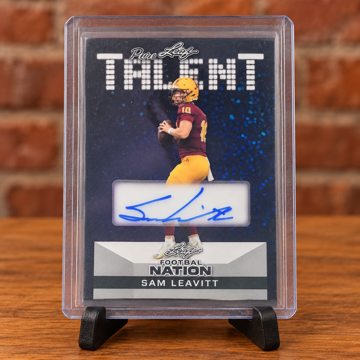 Sam Leavitt Pure Leaf Talent Autograph – Leaf Football Nation Card