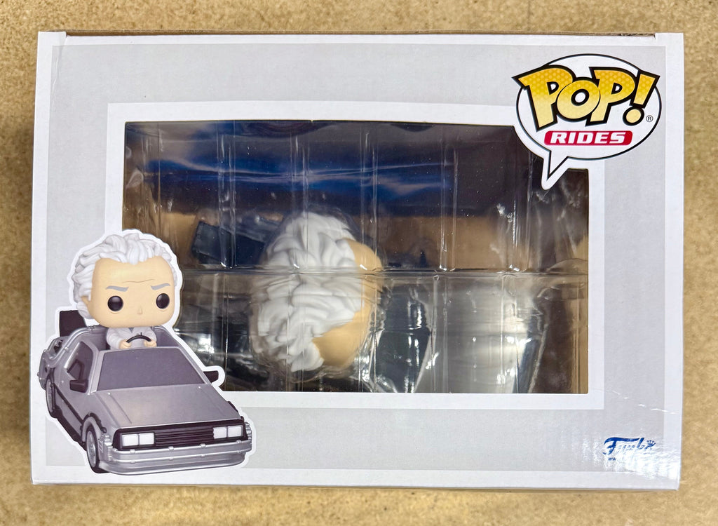 Funko Pop! Rides Doc Brown With Deloreon Time Machine #133 Back To The Future snack — Mac's Retro Hub - photo 6