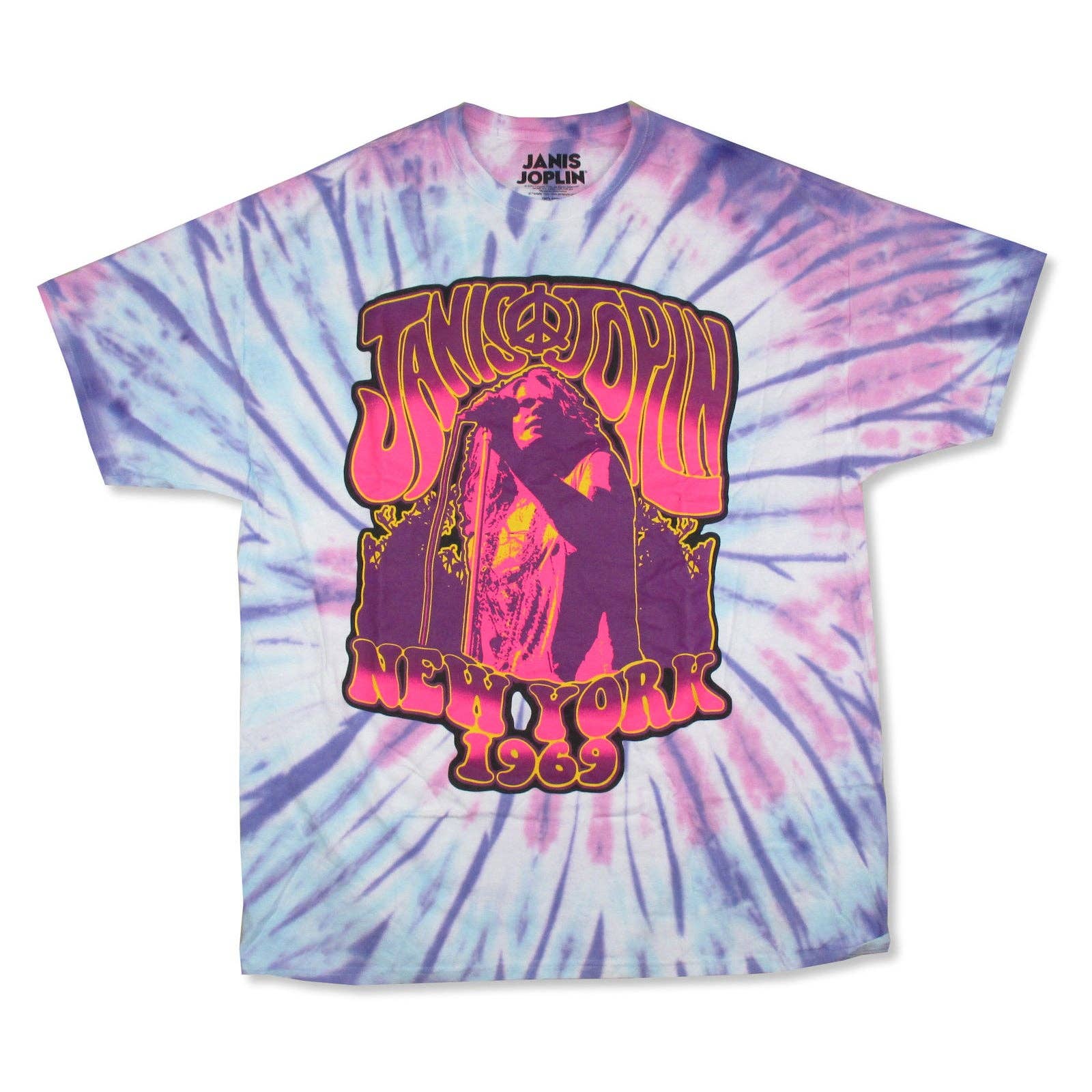 Rockabilia New York Tie Dye Band Tee Music Merch Graphic Womens Small NEW