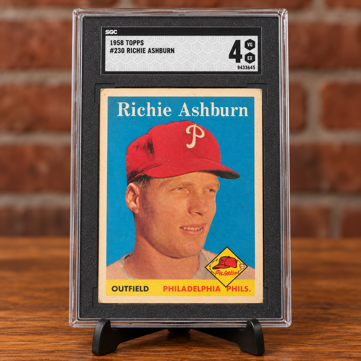 1958 Topps Richie Ashburn #230 – SGC 4 VG-EX