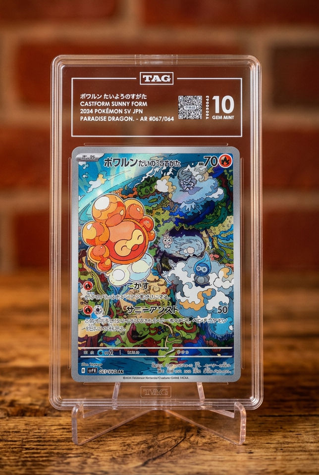 Castform Sunny Form 067/064 AR – Japanese Pokémon – TAG 10 Gem Mint
