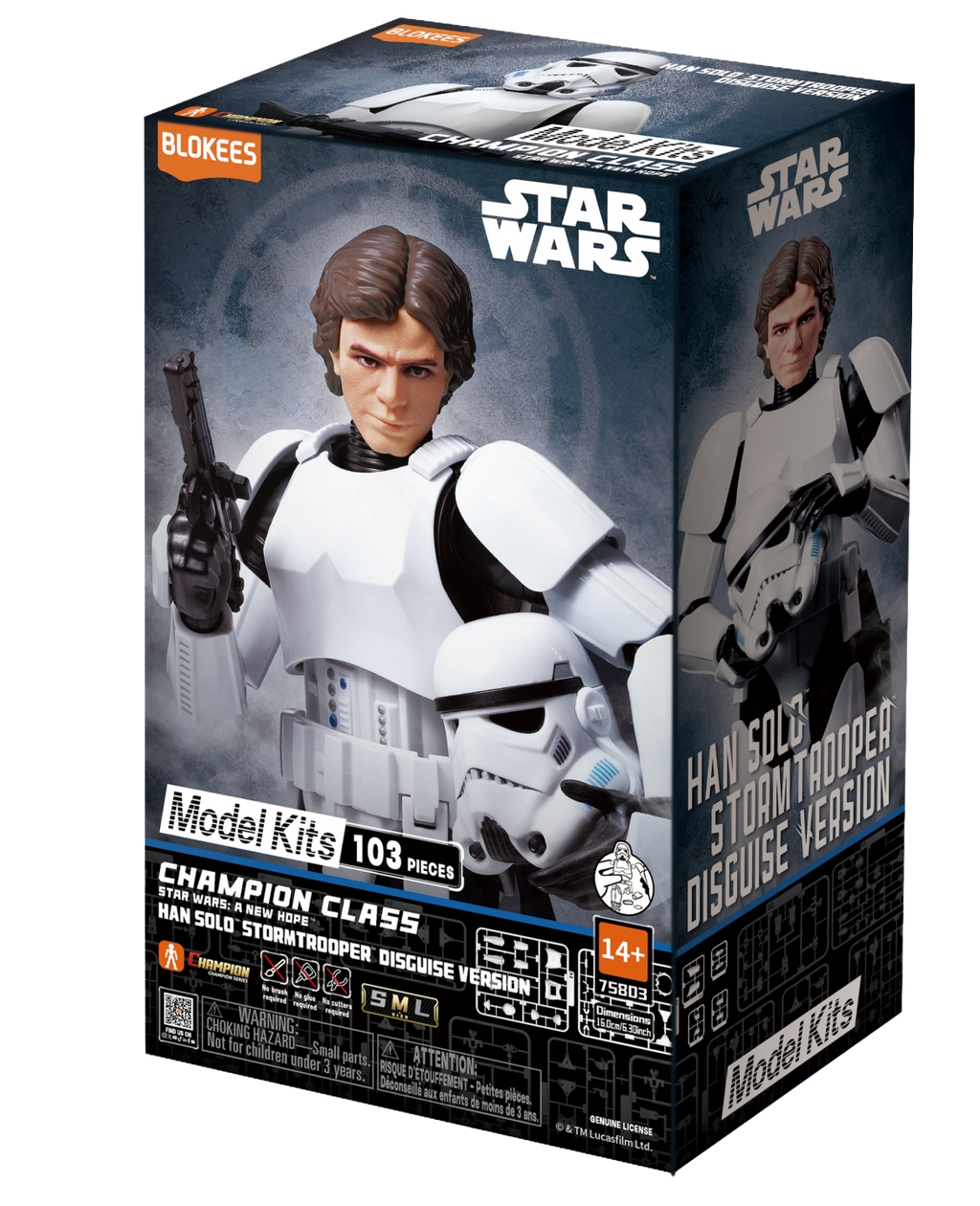 Blokees: Star Wars - Champion Class - Star Wars Ep IV - A New Hope - 03 Han Solo - Stormtrooper Disguise Version