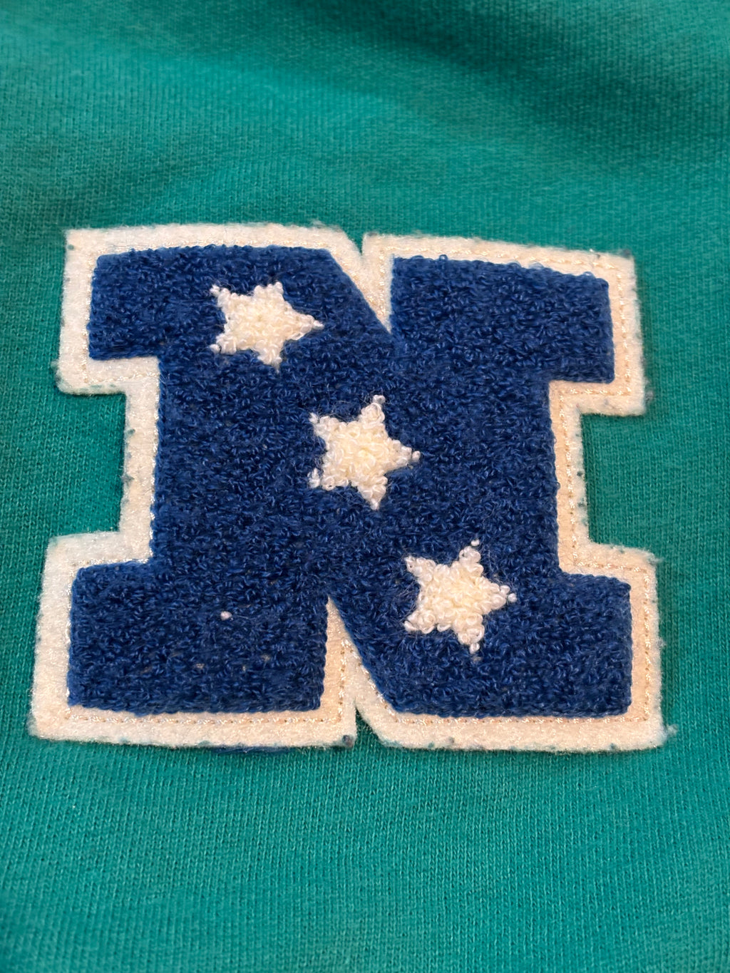 Mitchell & Ness Philadelphia Eagles Throwback Chenille Patch Hoodie Green Men’s 2XL
