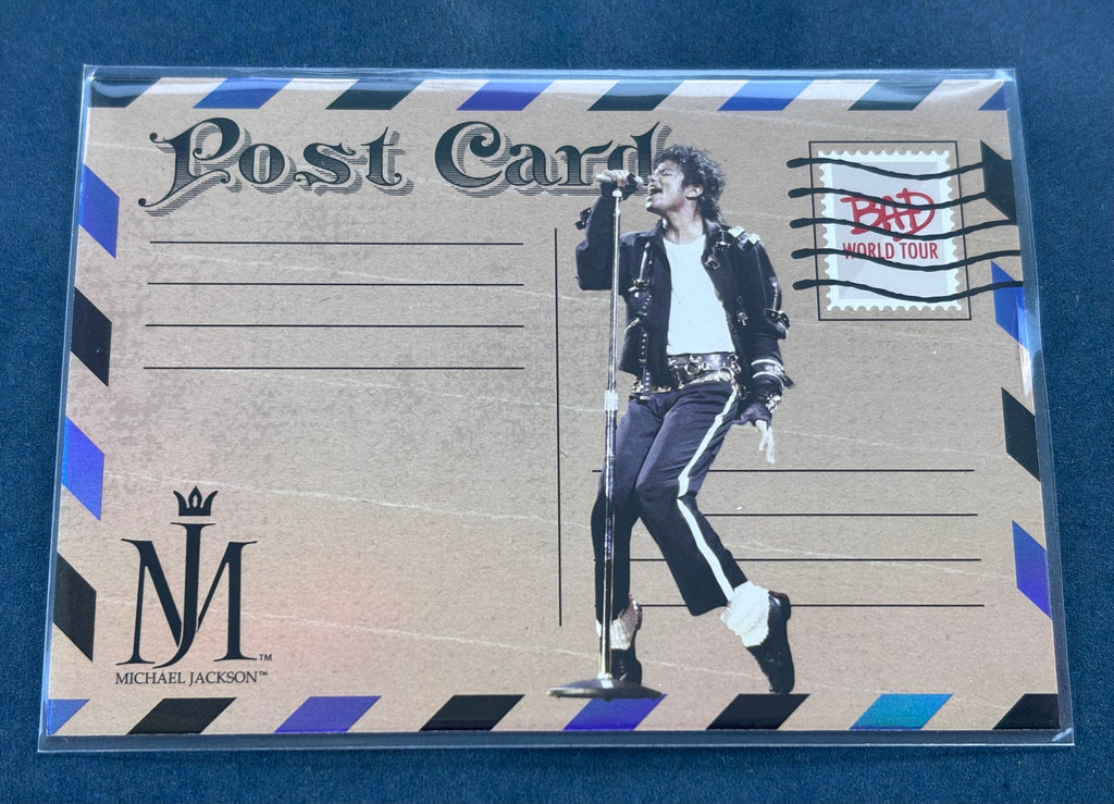 Michael Jackson Bad World Tour Keepsake Holo Card #155- Black Military Jacket