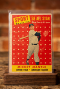 1958 Topps Mickey Mantle #487 – SPORT Magazine All-Star Baseball Card