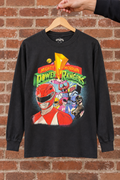 Mighty Morphin Power Rangers Graphic Long-Sleeve T-Shirt - Size S graphic t-shirt — Mac's Retro Hub