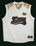 Vintage Majestic Philadelphia 76ers Allen Iverson #3 2001 NBA Finals Basketball Jersey