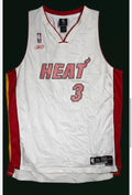 Reebok Miami Heat Dwyane Wade #3 White NBA Basketball Jersey 2XL sports jersey — Mac's Retro Hub