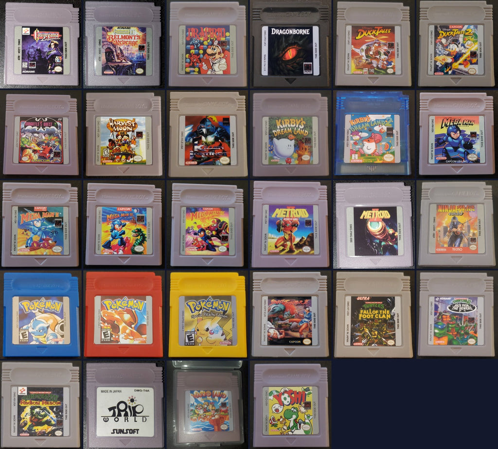 GB Video Game Cartridge Collection Nintendo Gameboy retro video game — Mac's Retro Hub