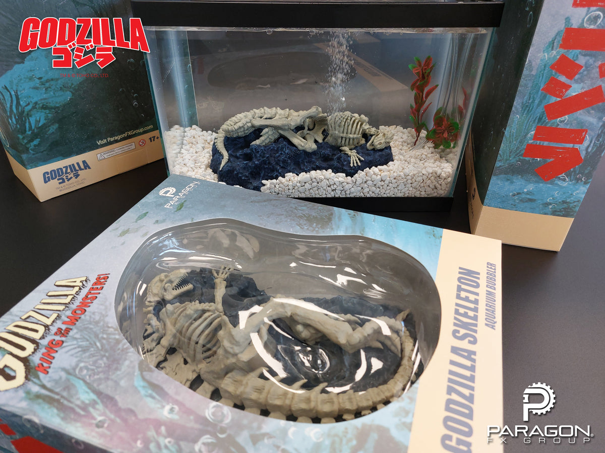 Godzilla Skeleton Aquarium Bubbler