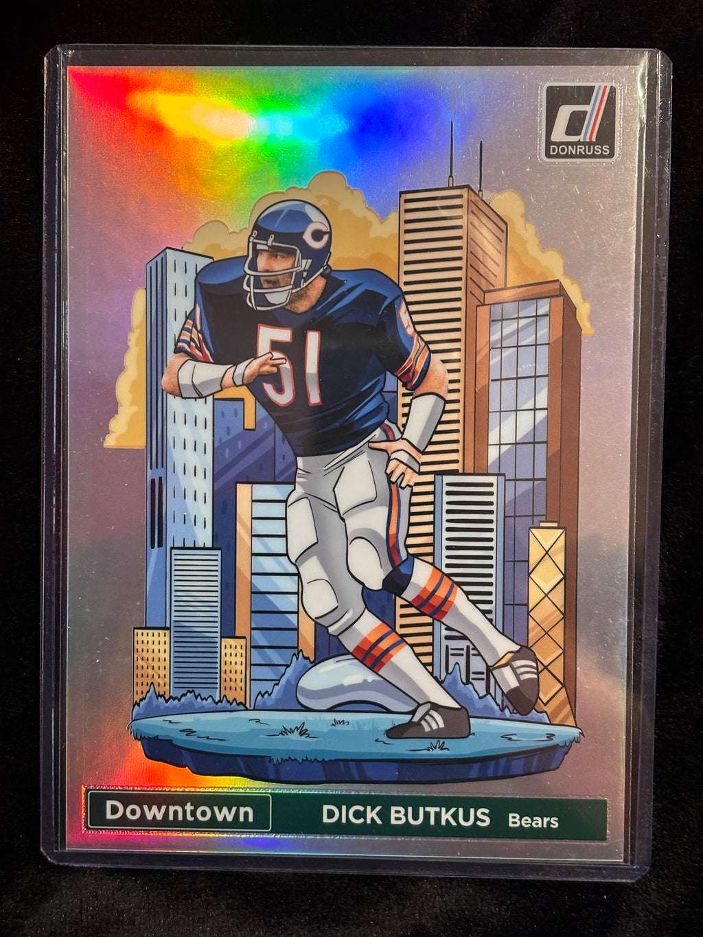 2024 Donruss Dick Butkus Downtown #9 Prizm – Chicago Bears