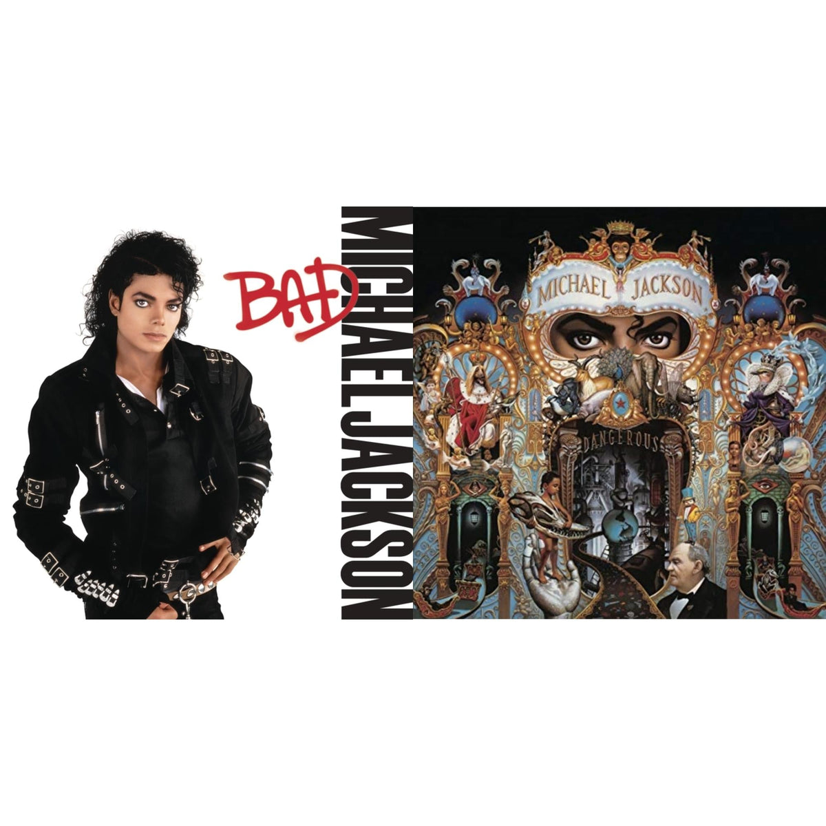 Michael Jackson - Dangerous (180G/2LP) & Bad (140G/Gatefold)