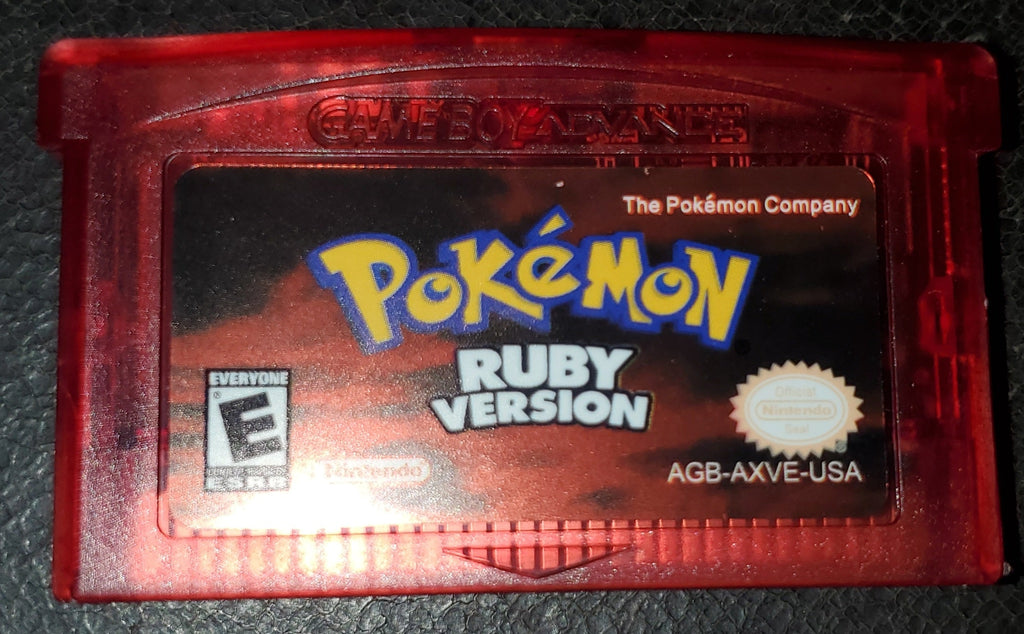 Pokemon Ruby GBA Video Game Cartridge Game Boy Advance 2003 retro video game — Mac's Retro Hub