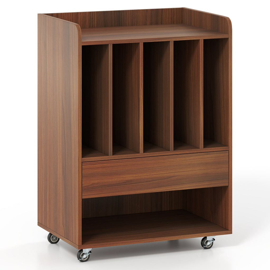 Record Player Stand Turntable Stand with Drawer and Record Holder