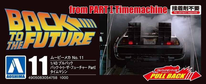 Back to the Future pull-back DeLorean 1:43 scale plastic model kit collectible figure — Mac's Retro Hub - photo 7