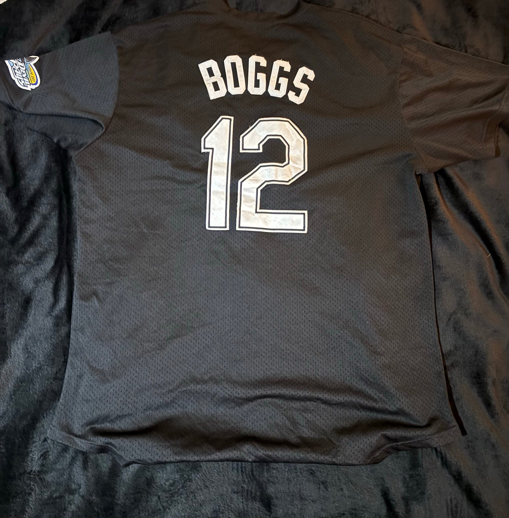 Wade Boggs #12 jersey back with name and number