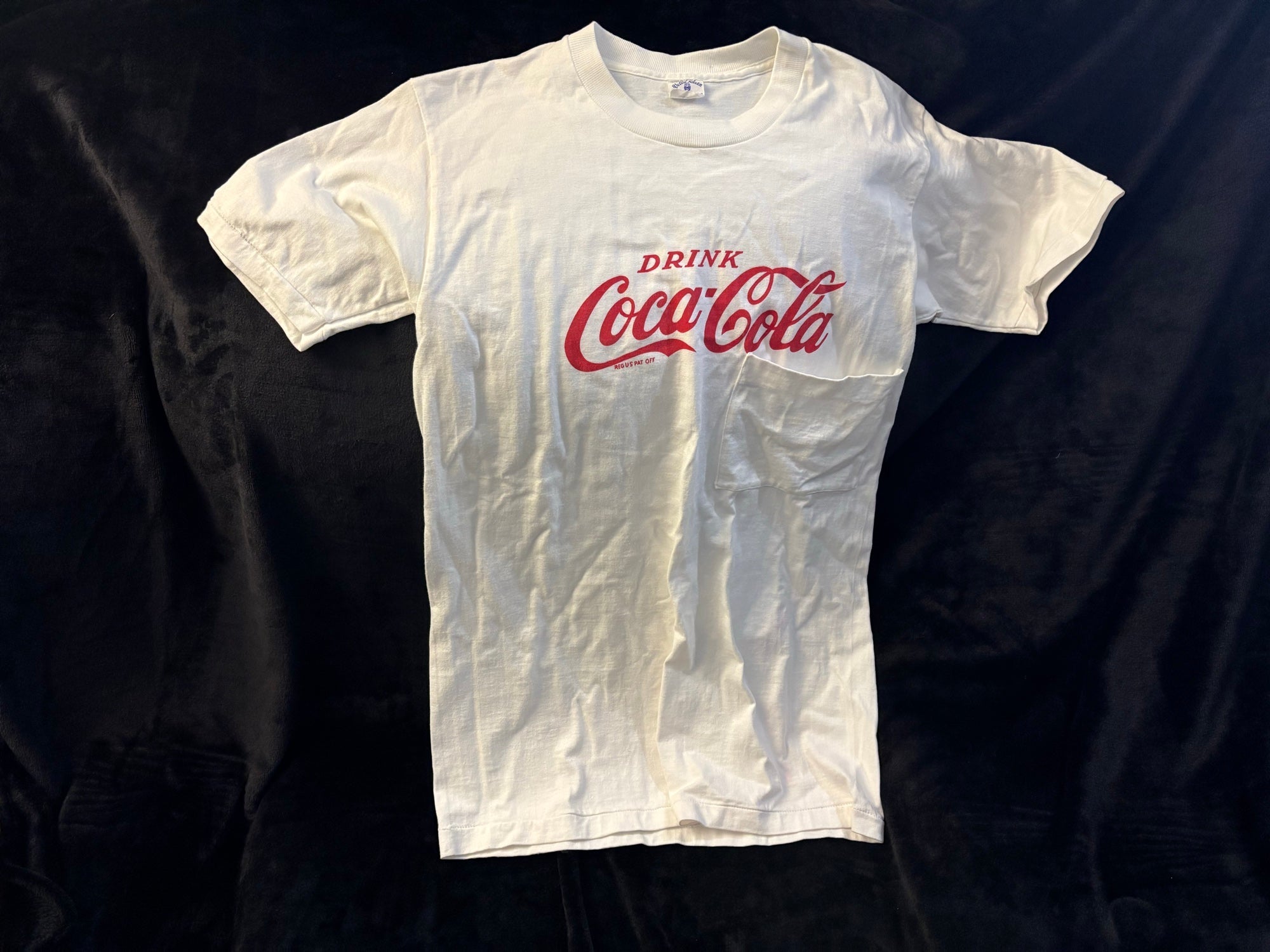 Coca-Cola 1960s Logo Pocket Tee — white