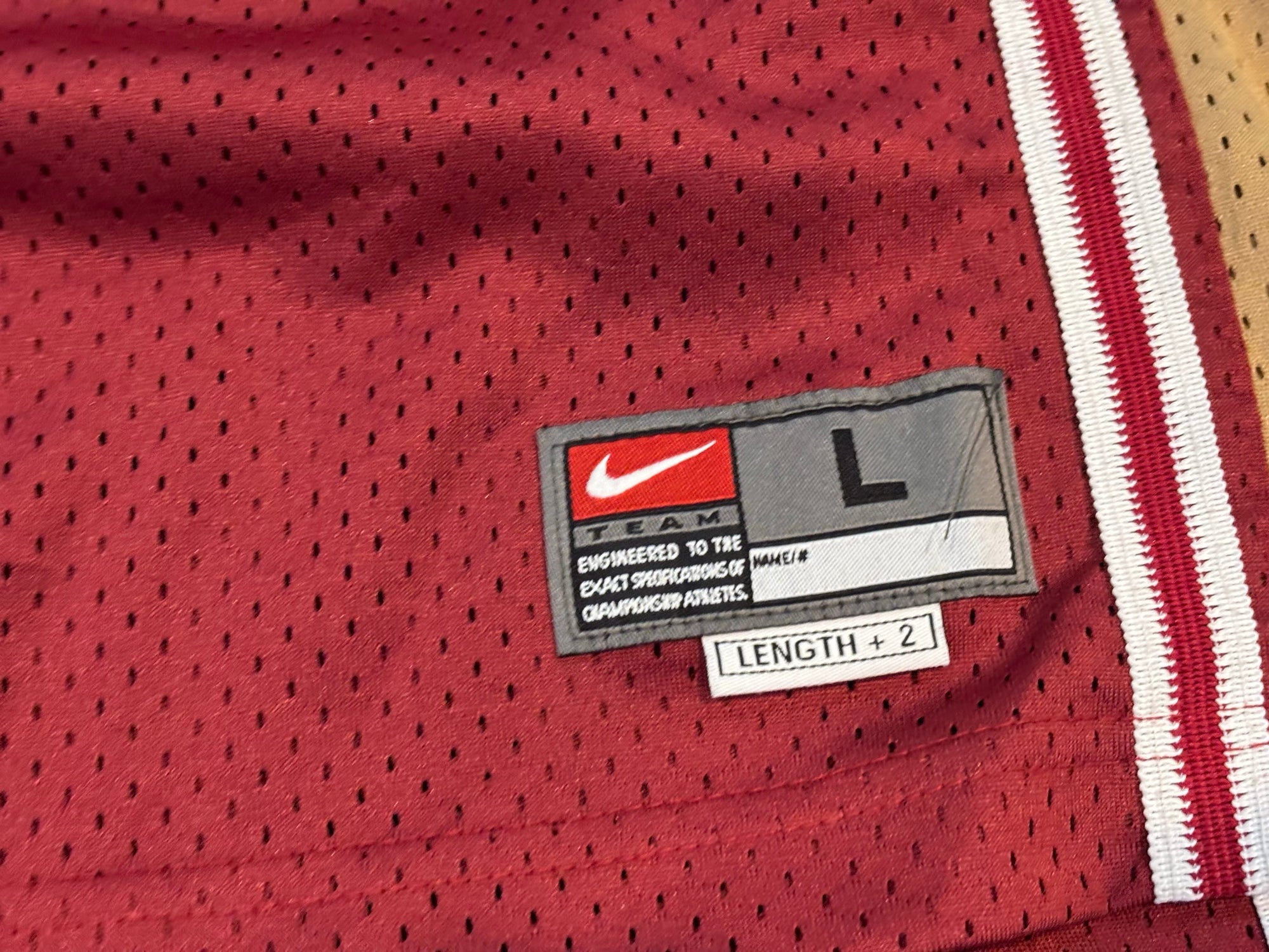 Nike Team LeBron James Cleveland Cavaliers swingman jersey wine red script Cleveland size L Length plus 2 front
