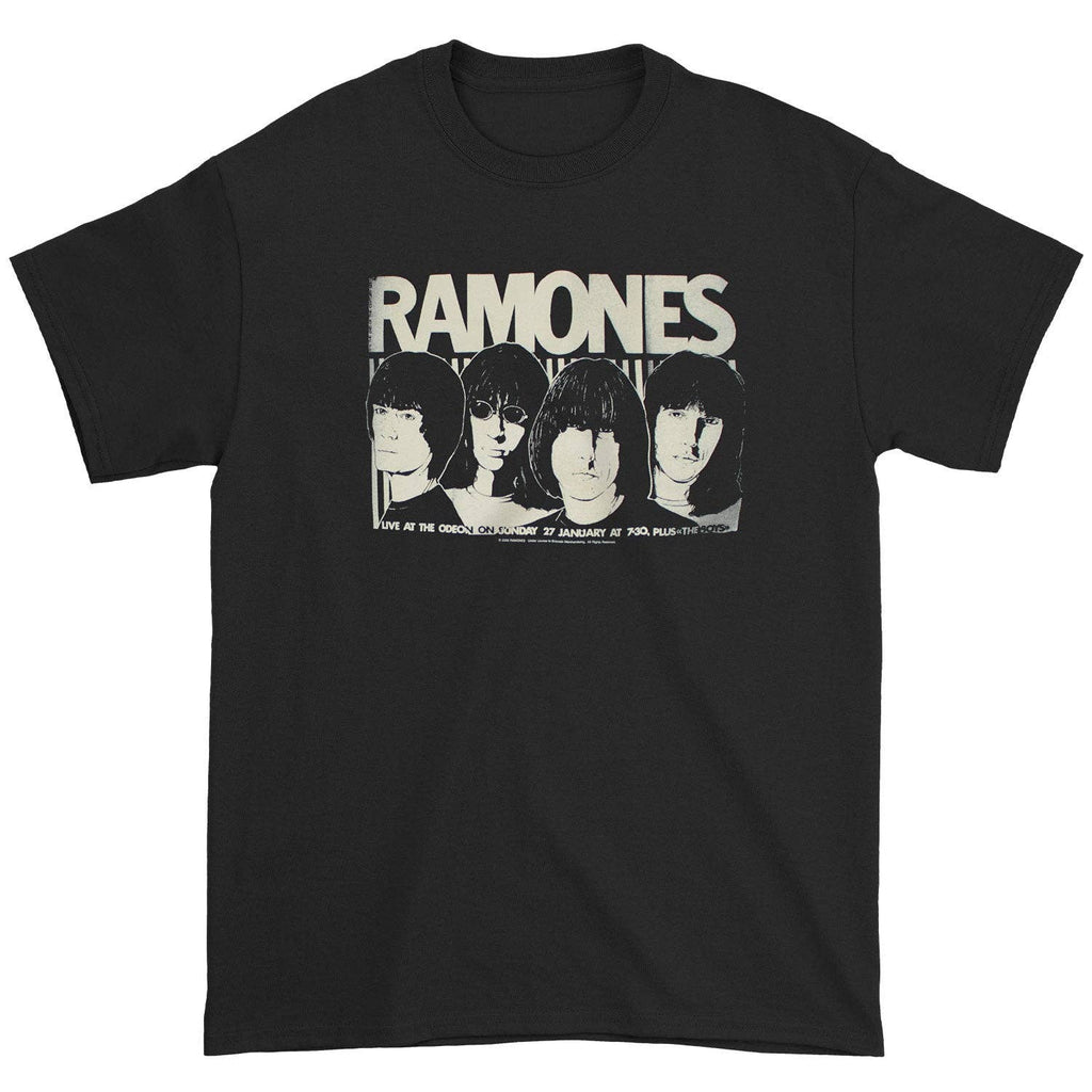 Ramones Live At The Odeon 1980 Tee 80s Punk Rock Band Rockabilia Mens XL NEW