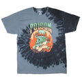 Poison Top Hat Skull Tie Dye Band Tee 80s Hair Metal Rockabilia Youth XL NEW