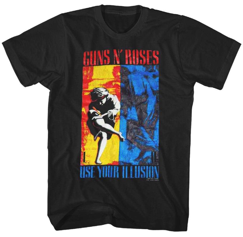 Guns N' Roses 1991 Illusion Combo Tee - Black